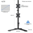 thumbnail image 2 of Single LCD Computer Monitor Standing Desk Stand Mount Riser for to Screen with Swivel Height Adjustable Rotation & mm Vesa Base Stand, 2 of 9