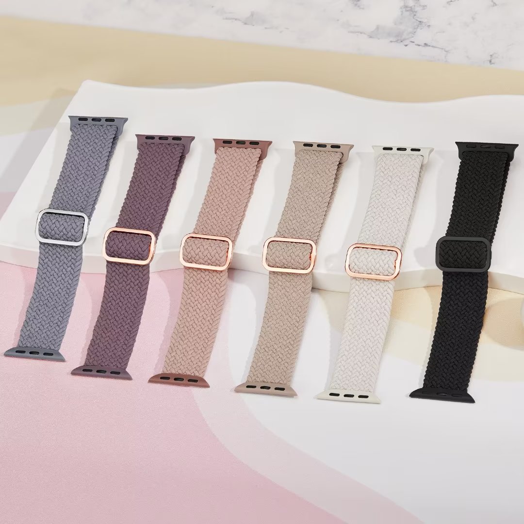 Recoppa Braided Solo Loop Apple Watch Band, Starlight photo 4