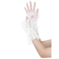 thumbnail image 5 of INSPIRE CHIC Women's Lace Fingerless Gloves Wrist Length Wedding Elegant White Ruffled Floral Gloves for Bridal Party Gloves White-5, 5 of 7
