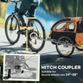thumbnail image 6 of Aosom Elite 360 Swivel Bike Trailer for Kids Double Child Two-Wheel Bicycle Cargo Trailer With 2 Security Harnesses, Orange, 6 of 9