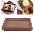 thumbnail image 3 of Food Serving Tray, Small Rectangle Black Walnut Tray Simple Fashion Serving Tray Serve Tea Fruit Cheese Wine Meals For Home Kitchen Restaurants, 3 of 8