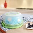 thumbnail image 2 of Cake Carrier with Lid and Handle, Cake Holder Plastic Cake Container, Portable Cake Saver with Cupcake Carrier, Cake Boxes for Cupcake Pie Cheesecake Serving XKHZJL, 2 of 7