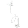 thumbnail image 1 of EeaseCA Gooseneck Phone Holder with Clip Base Flexible Long Arm Bracket for Cellphone Tablet E-Reader (White), 1 of 7