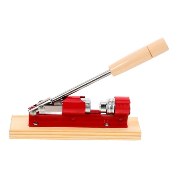 FOMIYES Walnut Cracker Tool with Red Wood and Stainless Steel for 4.5cm Diameter Nuts Easy to Use in Kitchen
