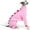 Pink, variant on UOSIA Italian Greyhound Whippet Dog Fleece Dinosaur Onesie, Turtleneck Costume Outfit