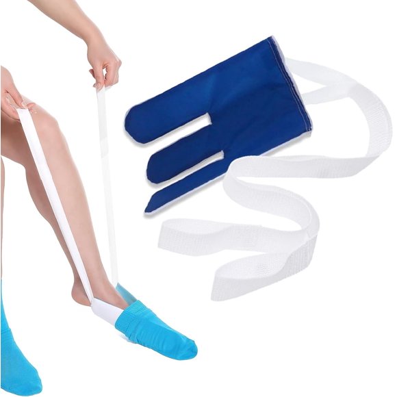 Sovob Socks Aid Sock Tool for Putting Easy On and Off for Elderly, Disabled, Pregnant, Diabetics, Pulling Assist Device, Sock Helper