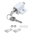 thumbnail image 1 of White Sliding Patio Door Locks Fixed Bolt Window Safety Lock for Child Safety, 1 of 4