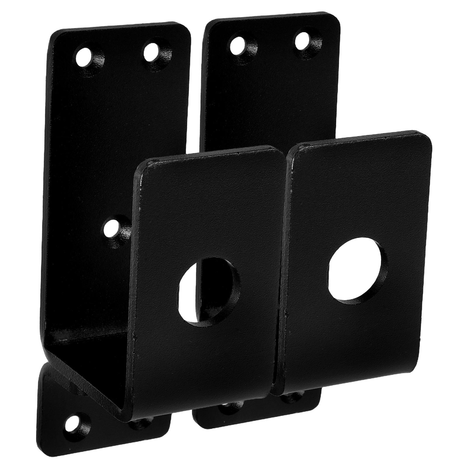 Masteelf 1 Set Heavy Duty Door Barricade Brackets For Home And     U Shaped Bar Holder For Door Brace And