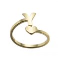 thumbnail image 4 of Fashion 26 English Letter Opening Rings Stainless Steel Girls Love Retro Jewelry, 4 of 9