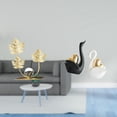 thumbnail image 2 of Figuras de cisnes con forma de hoja, adorno decorativo para estantería, decoración moderna para el hogar, coleccionables para dormitorio, decoración n, 2 of 8