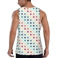 thumbnail image 3 of Fotbe Colorful Geometric Pattern Men's Quick Dry Workout Tank Top Gym Muscle Tee Fitness Bodybuilding Sleeveless T Shirt Breathable Workout Shirt-Large, 3 of 9