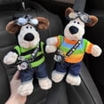 thumbnail image 4 of Nuevo protector de hombro para cinturón de seguridad de coche de peluche de Wallace y Gromit, bonito muñeco de peluche ajustable de dibujos animados, accesorios de decoración para coche, regalo, 4 of 5