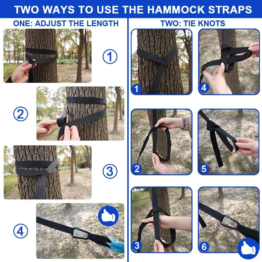 AyamayaKids Camping Hammocks, Small Camping Hammock for Boys Girls, Heavy Duty Durable Outdoor Hammocks Support 500Lbs