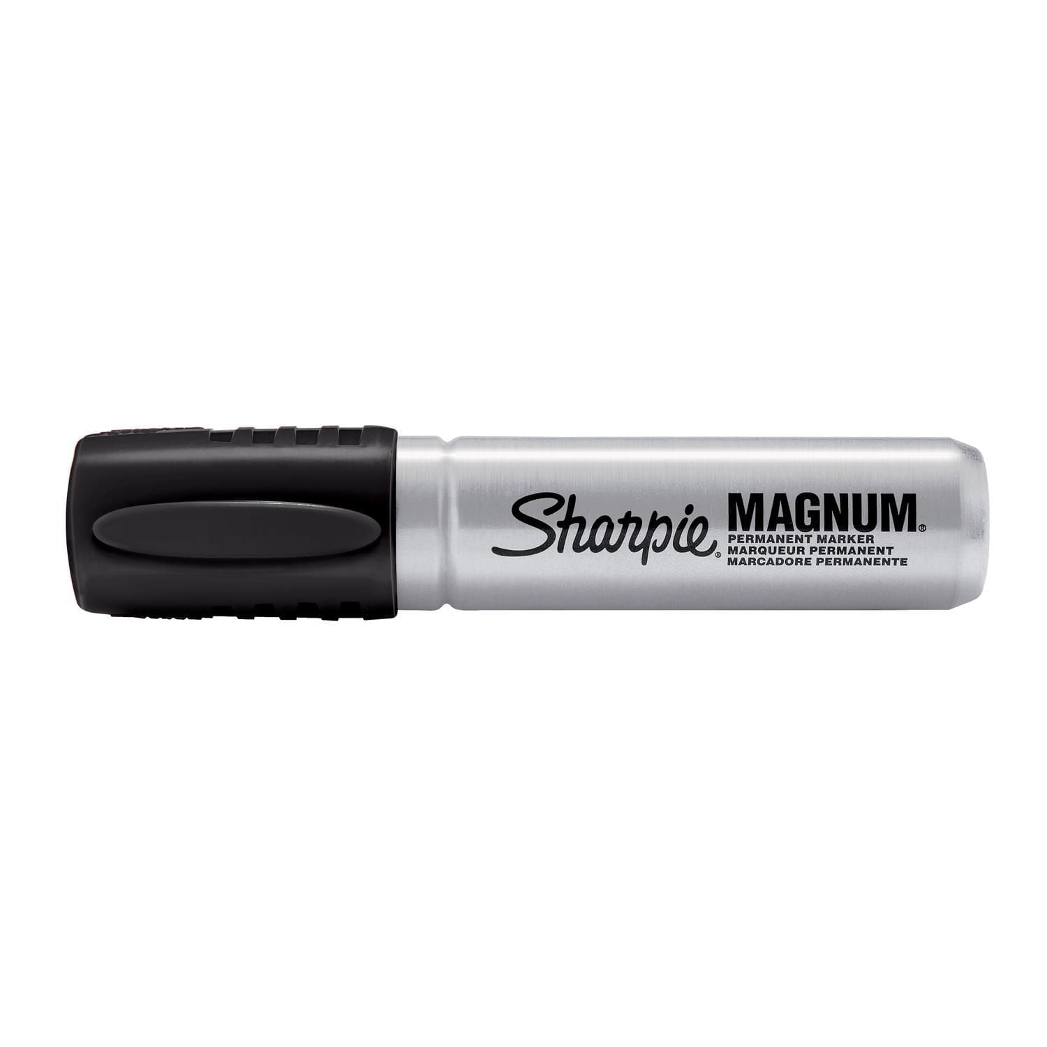 Marqueur permanent Sharpie Magnum, pointe biseautée surdimensionnée trace des lignes épaisses, noir