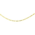 thumbnail image 2 of Solid Yellow 10K Gold 4.5mm Figaro Chain Necklace for Men and Women Concave High Polished 26 inch, 2 of 3