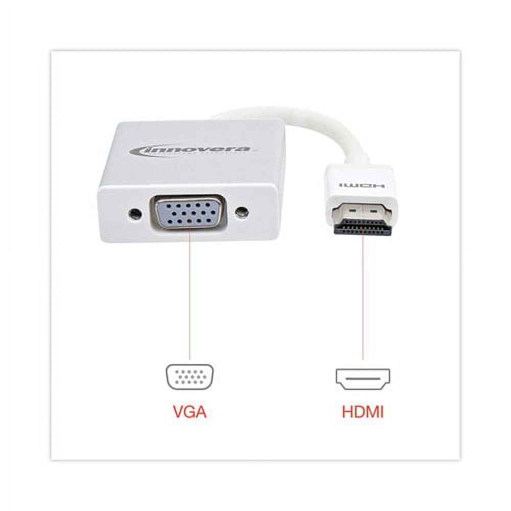 Hdmi To Svga Adapter, 6", White | Bundle of 2 Each