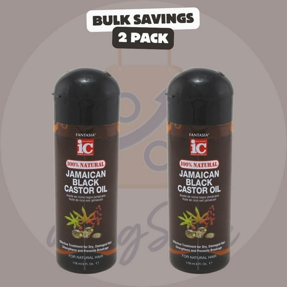 Fantasia Jamaican Black Castor Oil, 6 Ounce (2 Pack)