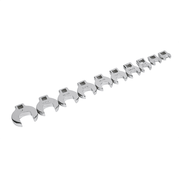 TITAN 10-PC 3/8" DR SAE CROWSFOOT WR