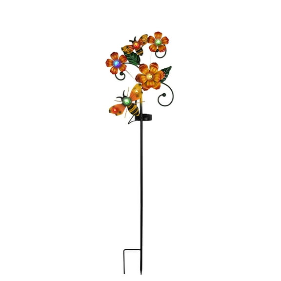 YFGEFTR Outdoor Solar Garden Lights - Metal Butterfly Decorative Lights - Colorful LED Waterproof Stake Lights for Garden, Patio, Yard, Lawn, Walkway Decoration