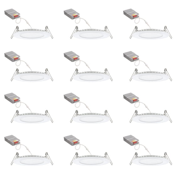 Juno Lighting WF4 SWW5 90CRI MW CP12 Pack Of (12) 4" Switchable White Led Canless Recessed