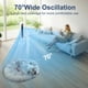 thumbnail image 4 of Unidades de aire acondicionado portátiles sin ventanas con control remoto, humidificador evaporativo, ventilador de enfriamiento de torre de aire, pequeño enfriador de pantano oscilante para interiore, 4 of 5