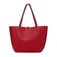 thumbnail image 4 of Amahia Reversible Shopper Tote Shoulder Handbag with Cosmetic Pouch by Mia K., 4 of 41