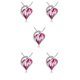 thumbnail image 1 of Sonducket Collar con colgante de corazón, gargantilla de cristal Retro para novia, fiesta de disfraces, cadena de pareja femenina, suministros Type2 NO2, 1 of 6