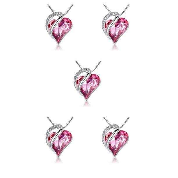 Sonducket Collar con colgante de corazón, gargantilla de cristal Retro para novia, fiesta de disfraces, cadena de pareja femenina, suministros Type2 NO2