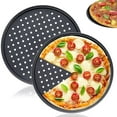 thumbnail image 2 of TAIWO Pizza Pan Set 12 inch Round Stainless Steel Pizza Oven Pans, 2 Count, 2 of 4