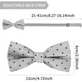thumbnail image 2 of GFDYREE Boy Polka Dot Adjustable Bow Tie, Pre Bowtie for Kids CLJ01, 2 of 6