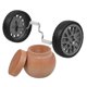 thumbnail image 4 of Juego de soporte para loros, rueda de equilibrio, juguete, cuenco alimentador de pájaros de madera, uso diario, cuenco para loros, arco de alimentación, soporte para rueda de entrenamiento de aves, 1, 4 of 4