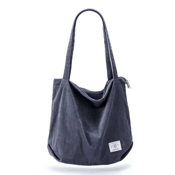 Bolso de mano KALIDI FANCY FOREST grande de pana para mujer con correa para el hombro