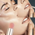 thumbnail image 3 of OUSITAID Makeup Brushes 5 In 1 Retractable Set  Foundation Brush Eyebrow Brush Lip Brush Eyeshadow Brush Loose Paint Multi-functional Makeup Brush For Travel & Household Use, 3 of 8