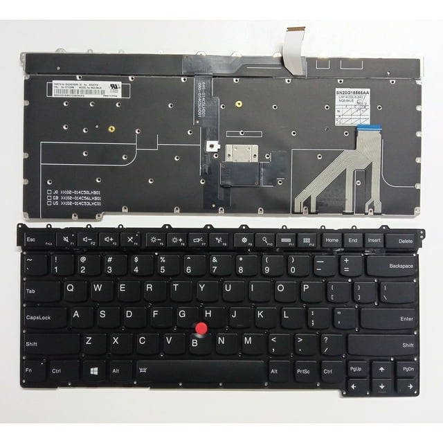 Laptop Replacement US Layout Keyboard for Lenovo ThinkPad X1 Carbon 3rd Gen 2015 20BS 20BT TP00061B With point Backlit