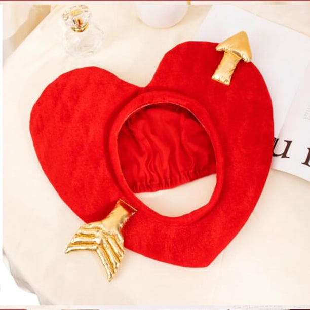 Disfraz De Cabeza De Corazón De Felpa – Gorro Rojo De 45x40 Cm Para Adultos Y Niños, Ideal Para Carnaval Y Fiestas