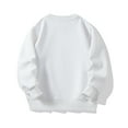 thumbnail image 3 of GYRATEDREAM Unisex Toddler Baby Cotton Fleece Sweatshirt Kids Solid Color Crewneck Fit Soft Pullover Tops Boys Girls Long Sleeve T-Shirt Blouse for 2-8 Years, 3 of 5