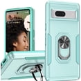 thumbnail image 1 of [PST] Google Pixel 8A Ring Case, Dual Layers Heavy Duty Magnetic Hard Kickstand Case with Ring Stand, 1 of 4