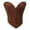 Brown, variant on Gyujnb Halloween , Shaping Bustier with Sweetheart Neckline and Bandeau Support for Floral Knit Adjustable Waist Cincher , Halloween Party Favors