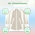 thumbnail image 3 of Amdohai 6 Pcs Garment Clothes Cover Protector Hanging Garment Storage Bag Translucent Dustproof Waterproof Hanging Storage Bag for Wardrobe with Full Zipper, 3 of 7
