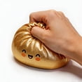 thumbnail image 4 of Dumpling Squish Jumbo dumpling Squeezy Stress Toy Giant Slow Rising Sensory Anxiety Relief Ball Birthday Present Gift A Gold, 4 of 8