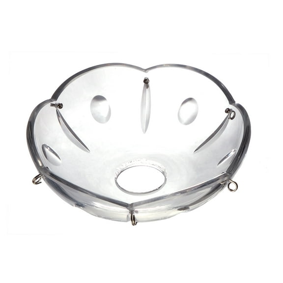 B&P Lamp® Crystal Bobesche - Olive Design 10" (254Mm) Diameter, 24 Pins