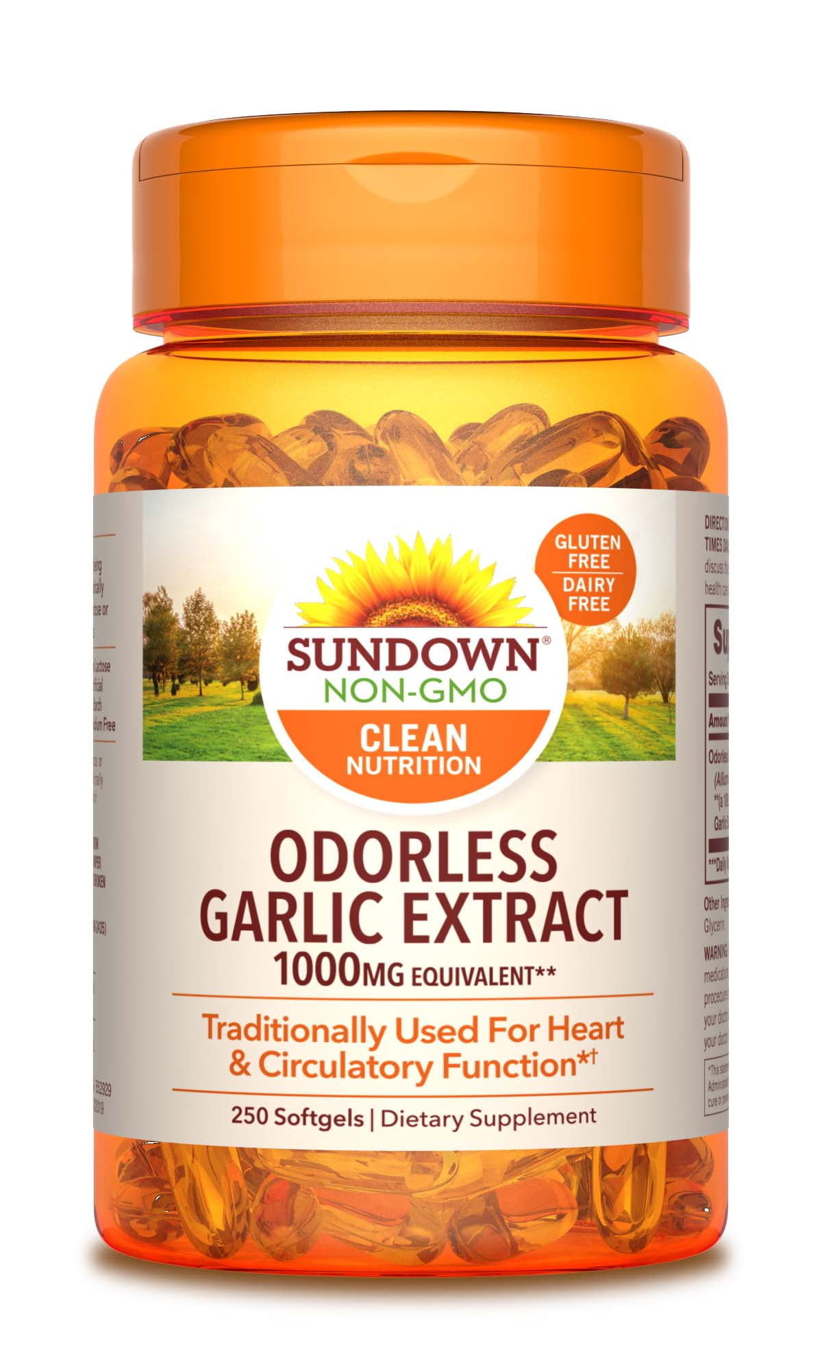 Sundown Naturals® Garlic 1000 mg, 250 Odorless Softgels