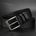 thumbnail image 5 of Hontri Belt in Clearance, Cowhide Pin Buckle Belt Men's Single Layer Leather Perforated Belt Female, 5 of 9