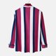 thumbnail image 4 of Top de camisa a rayas de manga larga con cuello levantado y bolsillo lateral único para otoño e invierno para hombre Pompotops  oipoqjl50885, 4 of 9