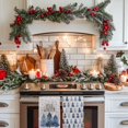 thumbnail image 6 of Hello Winter Kitchen Towels Set of 2,Blue Tree Snowflake Dish Hand Towels Holiday Home Indoor Bathroom Party Seasonal Noel Decorations, 6 of 6