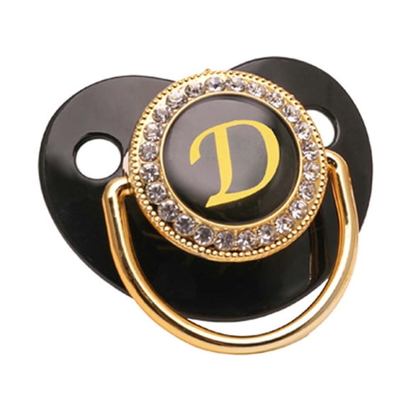 Fiudx Chupete para Bebé, Diseño de Diamantes de Imitación Brillantes, Forma Ergonómica para Facilitar La Succión, Construcción de Una Sola Pieza Sin Costuras para Mayor Seguridad, Regalo para Baby Sh