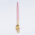 thumbnail image 1 of Xiao Hua tenedores de cena de acero inoxidable, cubiertos modernos, color rosa gond, 1 of 5