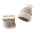 thumbnail image 3 of MPWEGNP Hat and Scarf Set Womens Earmuffs Add Flocking Thermal Cycling Warm Winter Knitting, 3 of 4