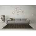 thumbnail image 3 of Ahgly Company Indoor Square Abstract Brown Contemporary Area Rugs, 6' Square, 3 of 4