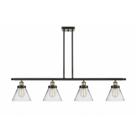 

Innovations 916-4I-BAB-G42 Large Cone 3 Light Island Light part of the Ballston Collection Black Antique Brass